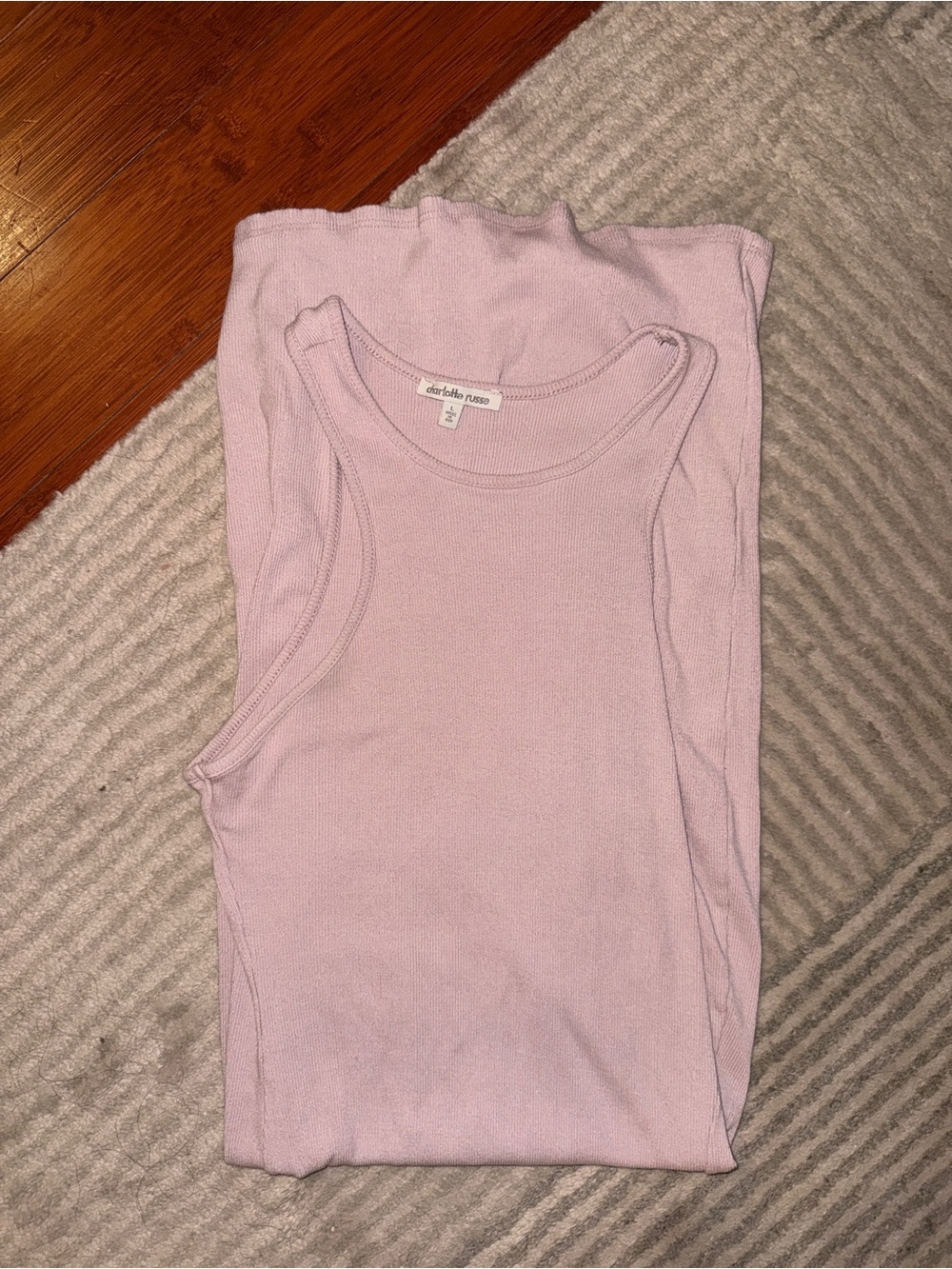 Charlotte Russe Pink Tank Maxi Dress Large